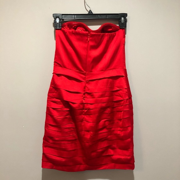 Express Ruffled Strapless Dress - Picture 2 of 7